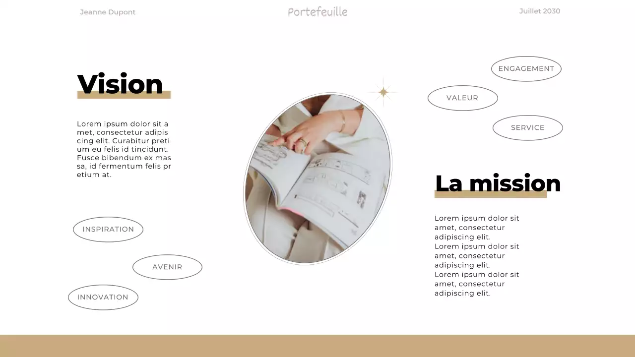 Beige Élégant Portefeuille Designer Moderne