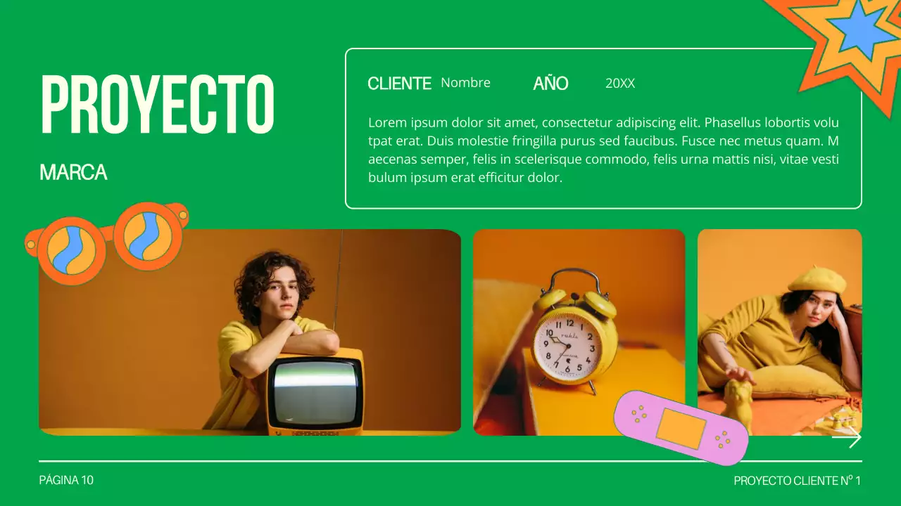 Green and White Creative Design Studio Presentación de la empresa