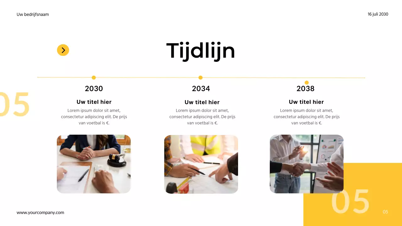 Geel en grijs Eenvoudig Modern Marketing Team Notities