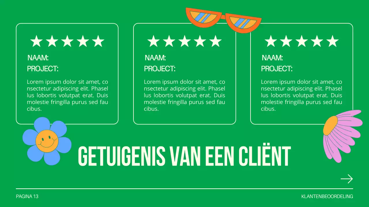 Green and White Creative Design Studio Introductie van het bedrijf