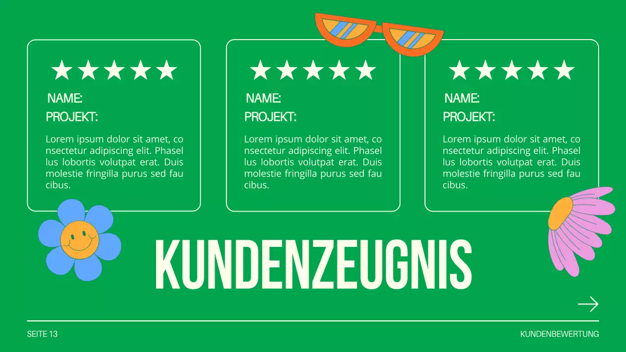 Green and White Creative Design Studio Einführung des Unternehmens