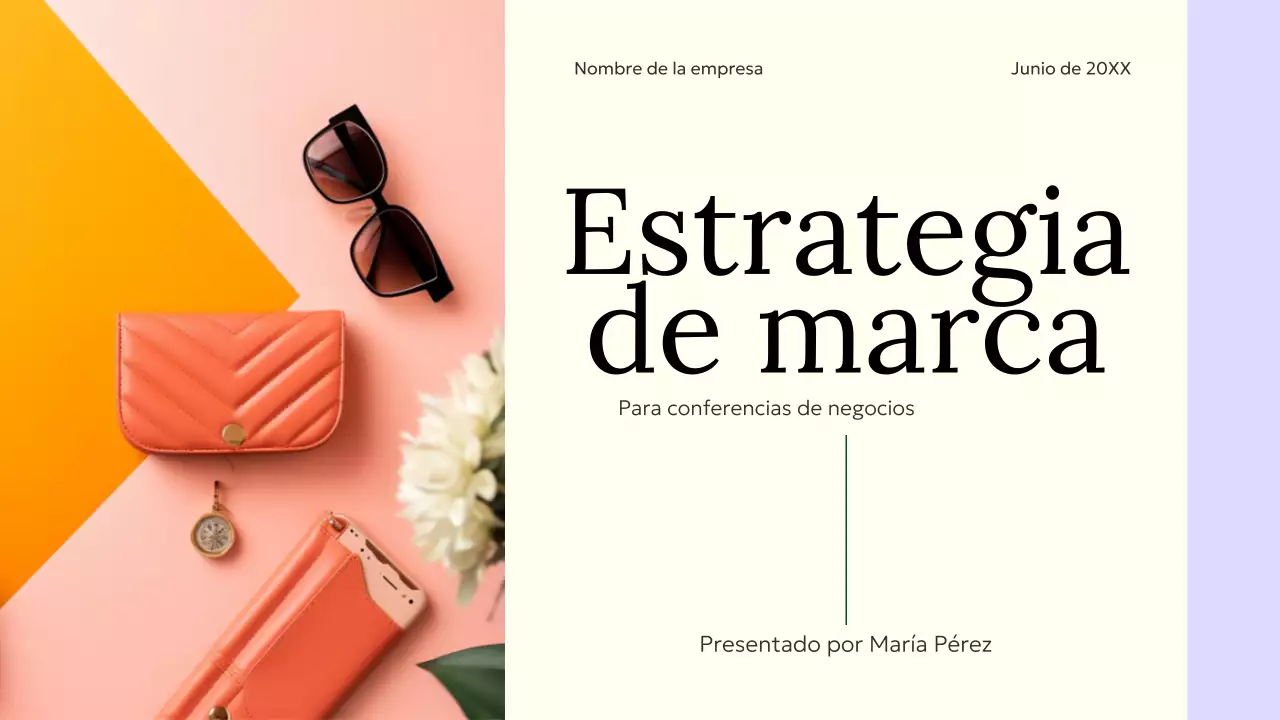 Verde Naranja Morado Minimalista Elgant Brand Startegy