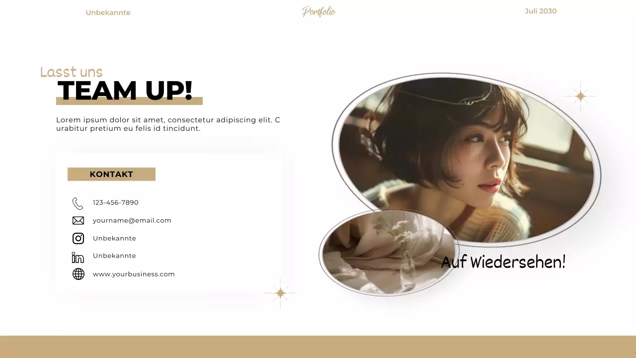 Beige Elegant Modern Designer Portfolio