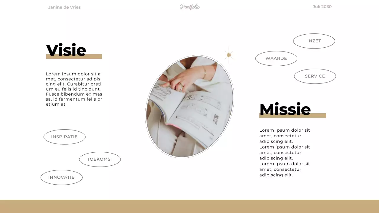 Beige Elegant Modern Designer Portfolio