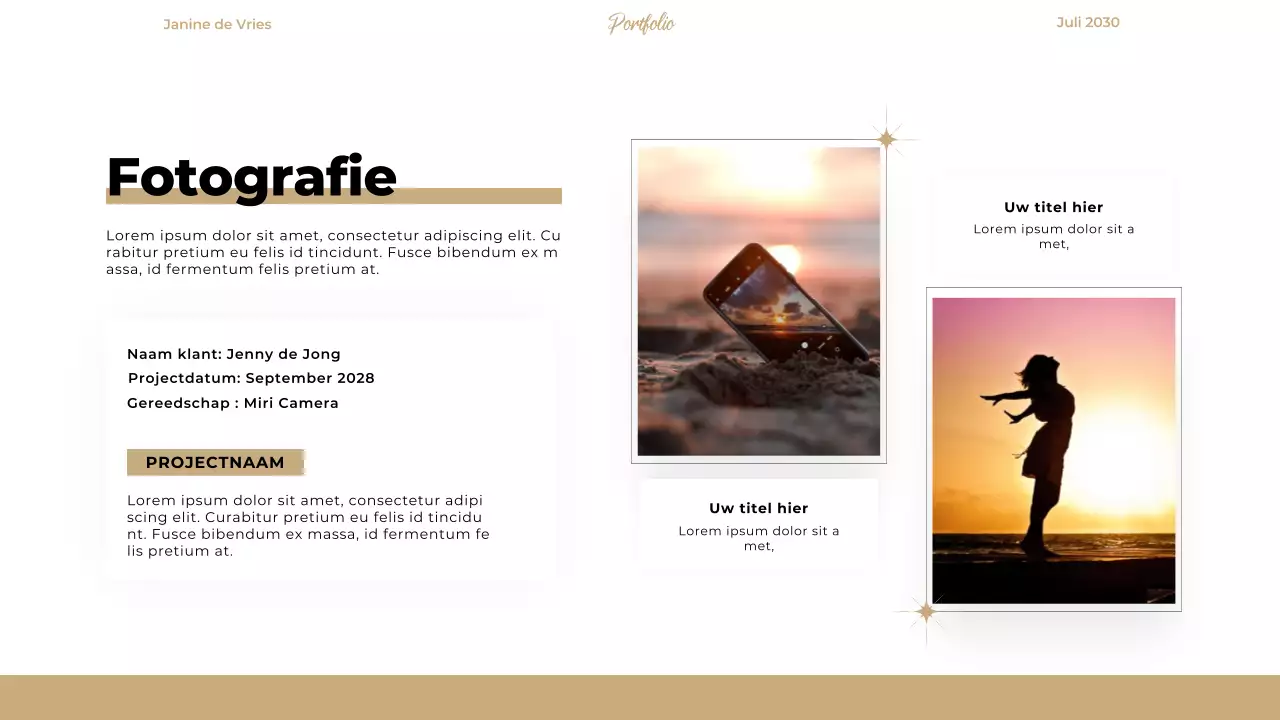 Beige Elegant Modern Designer Portfolio