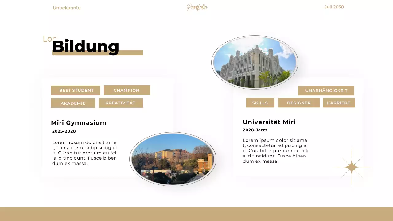 Beige Elegant Modern Designer Portfolio