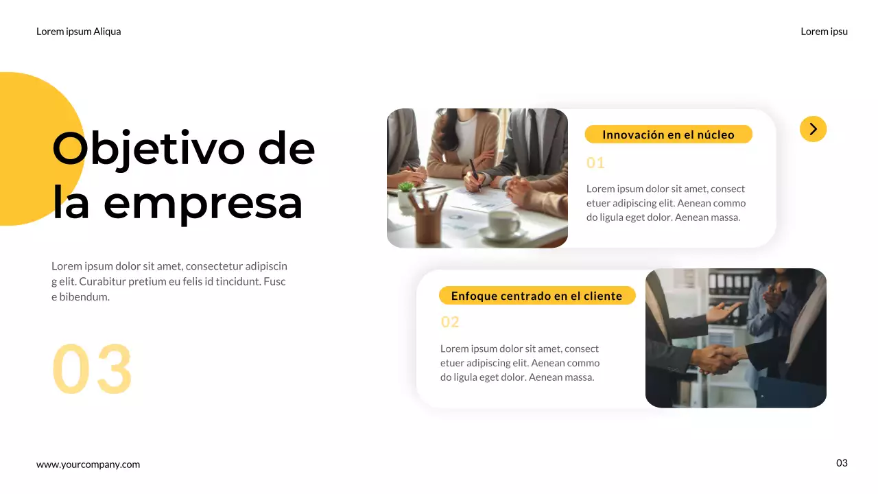 Amarillo y gris Notas de equipo de marketing modernas y sencillas