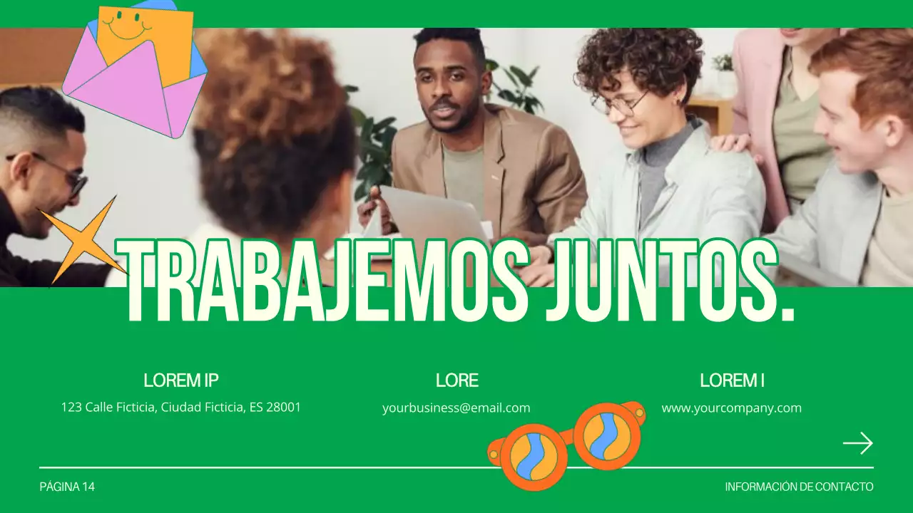 Green and White Creative Design Studio Presentación de la empresa