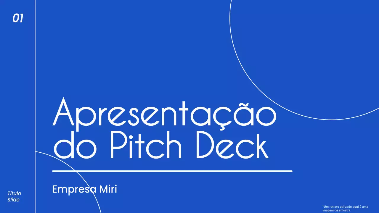 Estratégia de apresentação de propostas de negócio minimalista a azul e branco