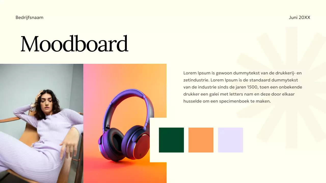 Groen Oranje Paars Minimalistisch Elgant Merk Startegie