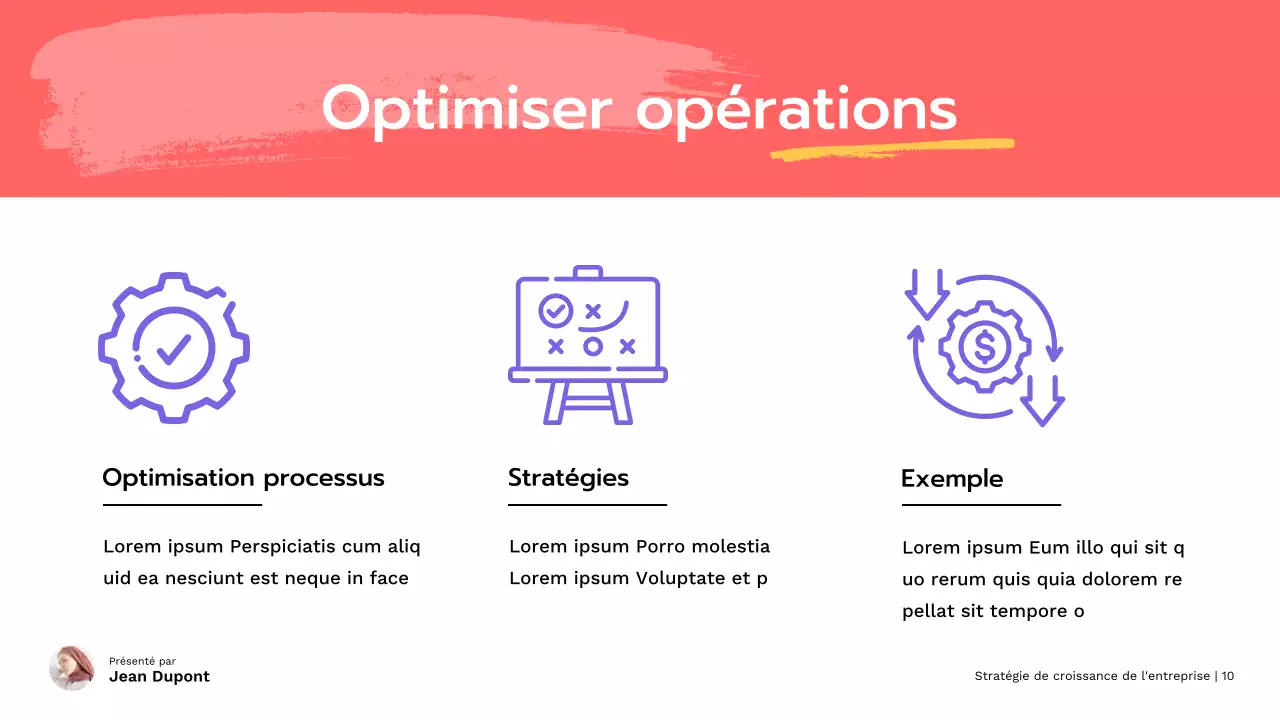 Stratégie de croissance des petites entreprises modernes rouges