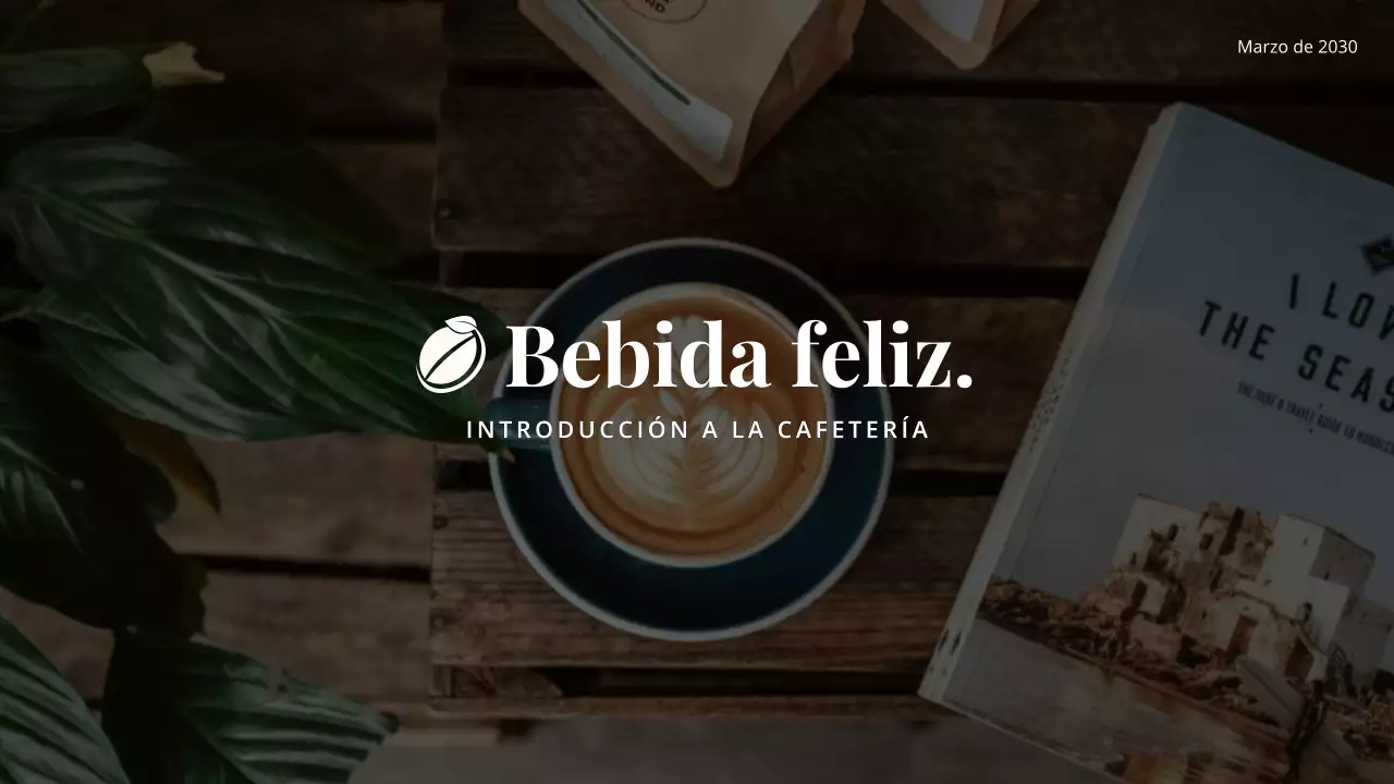 Marrón y blanco Simple Classic Coffe Shop Introducción