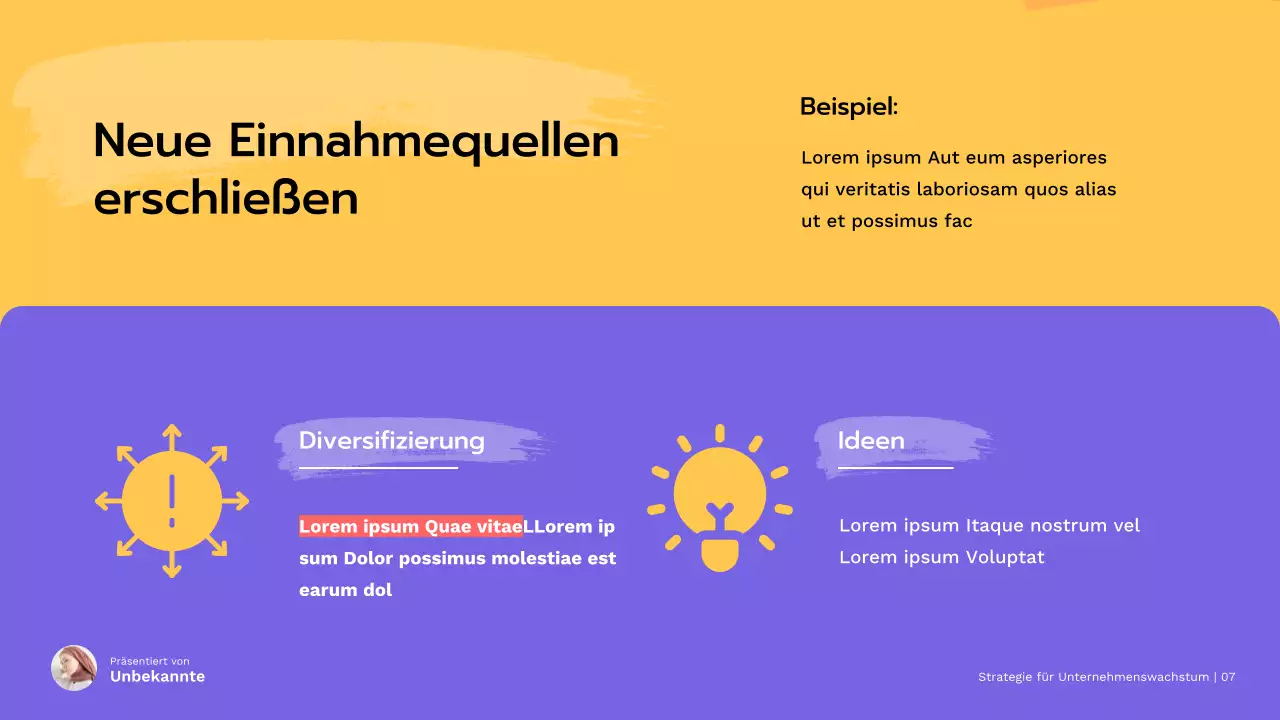 Red Modern Small Business Wachstumsstrategie