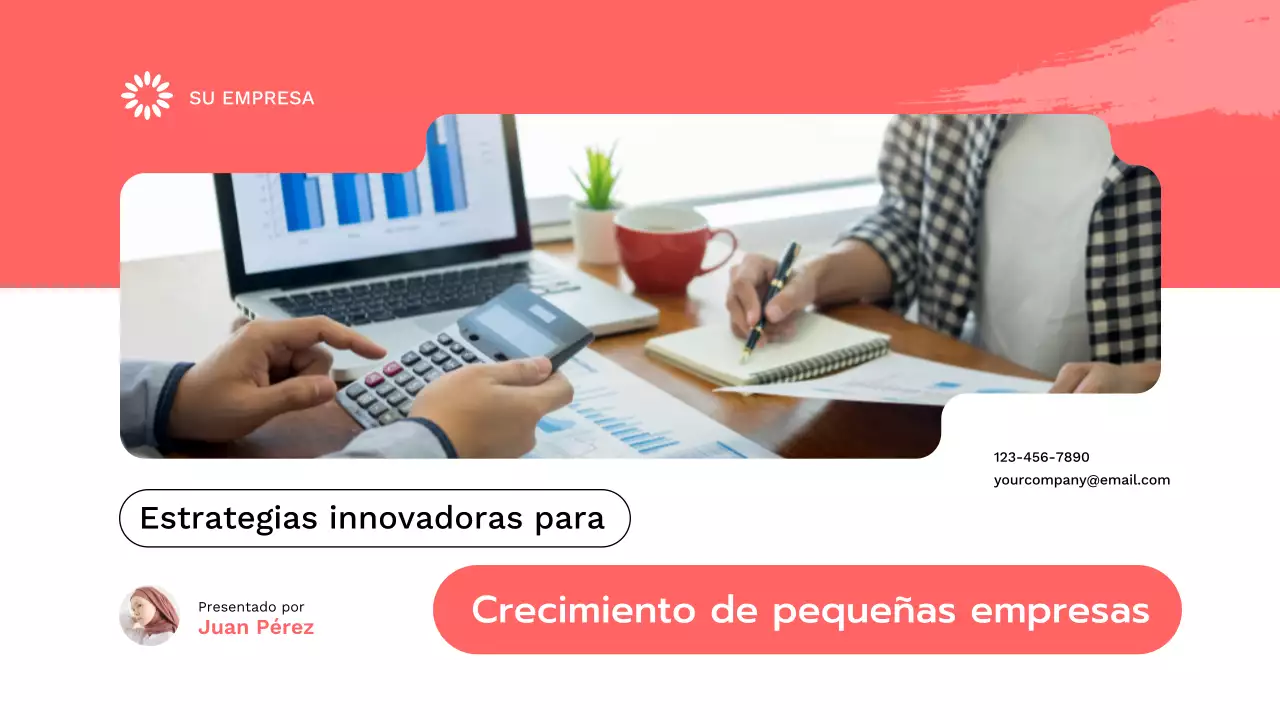 Red Modern Small Business Growth Strategy