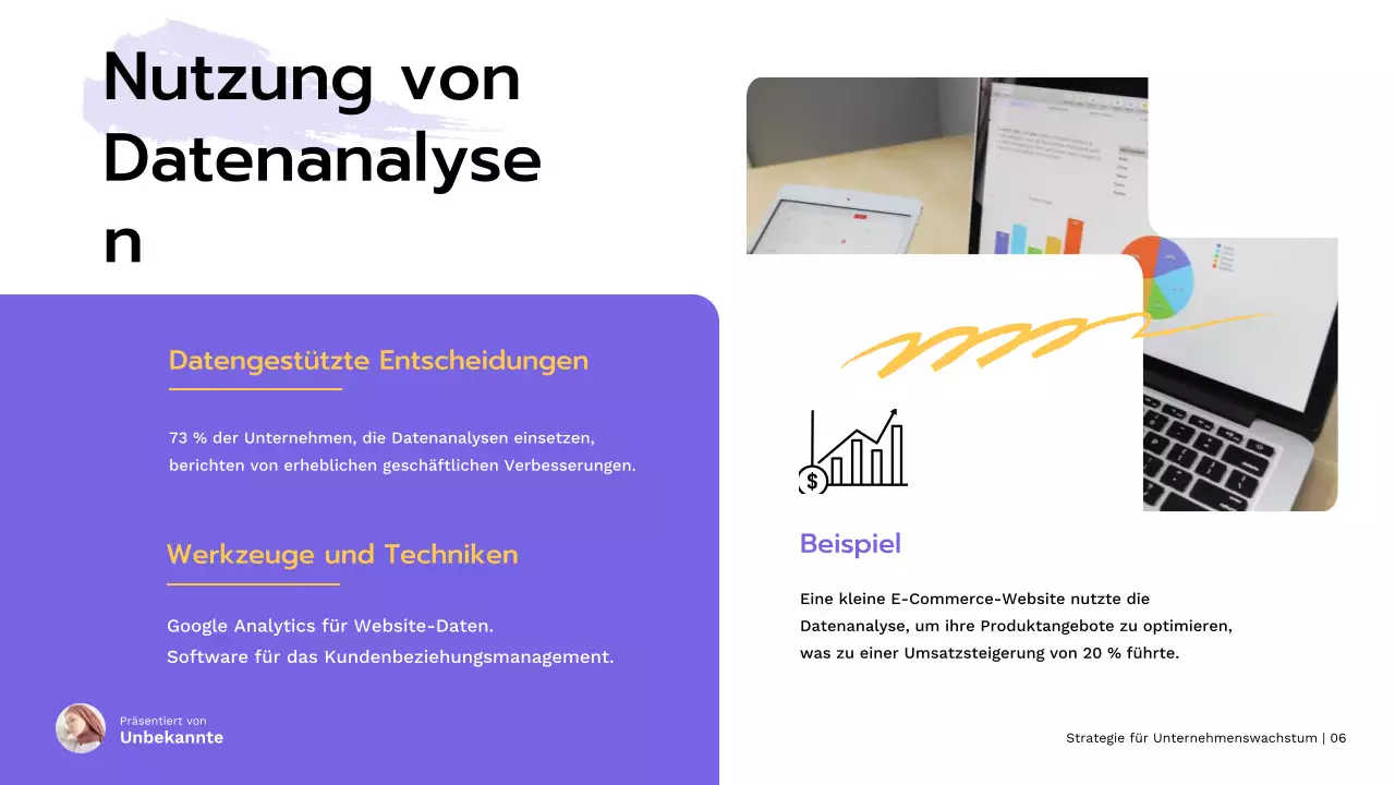 Red Modern Small Business Wachstumsstrategie