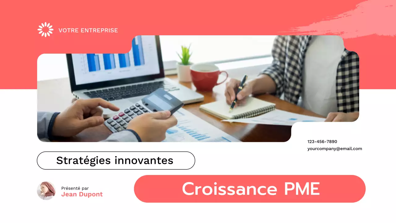 Stratégie de croissance des petites entreprises modernes rouges