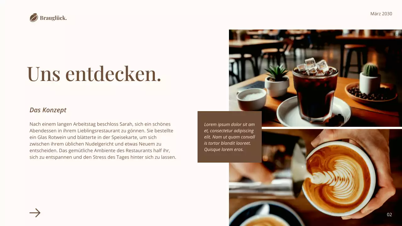 Brown and White Simple Classic Coffe Shop Einleitung