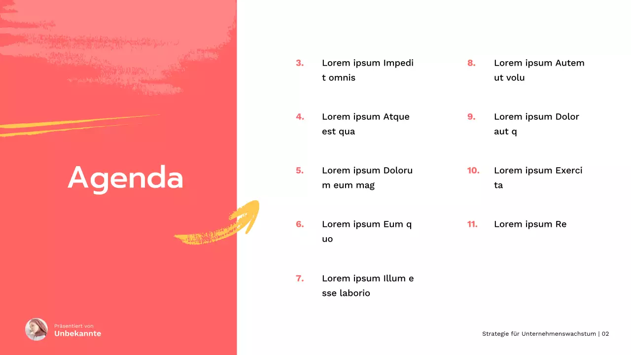 Red Modern Small Business Wachstumsstrategie