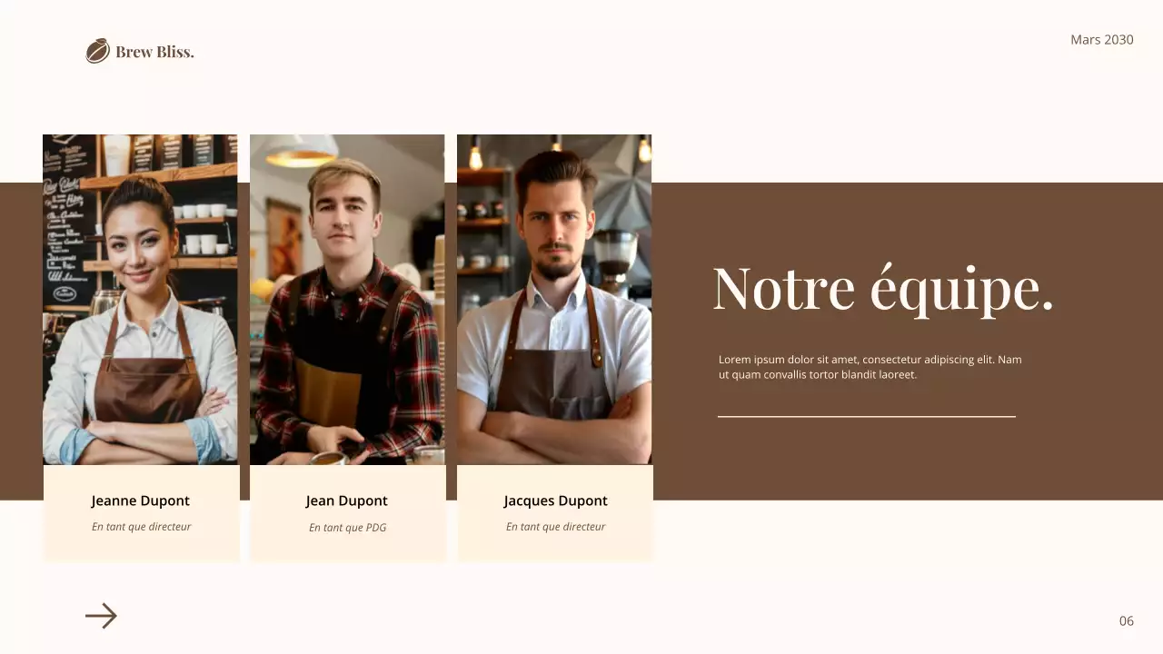 Brun et blanc Simple Classic Coffe Shop Introduction