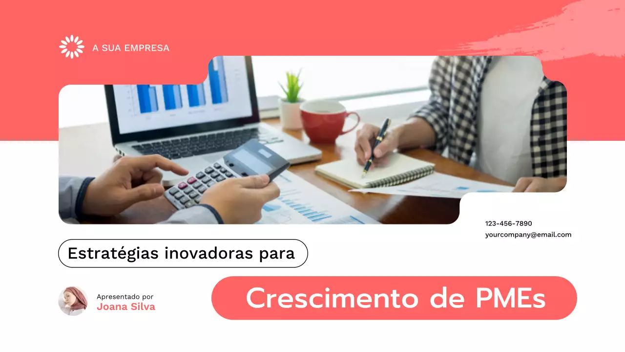 Estratégia moderna e vermelha de crescimento das pequenas empresas