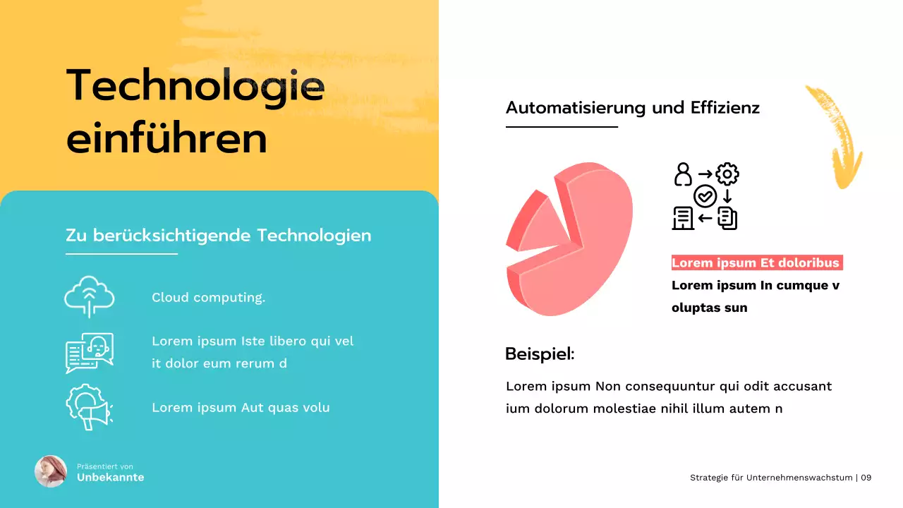 Red Modern Small Business Wachstumsstrategie