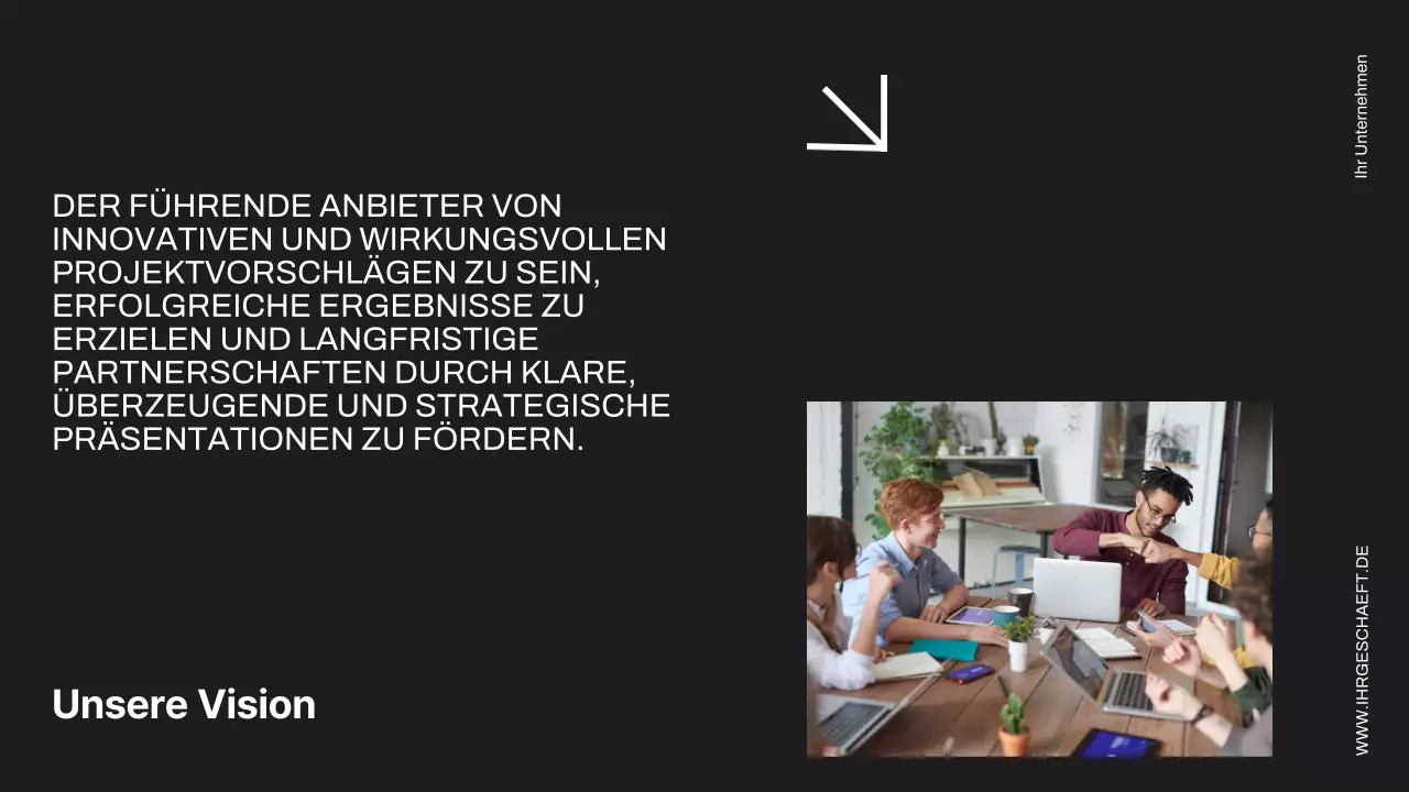 Schwarz und Elfenbein Minimal Business Project Proposal