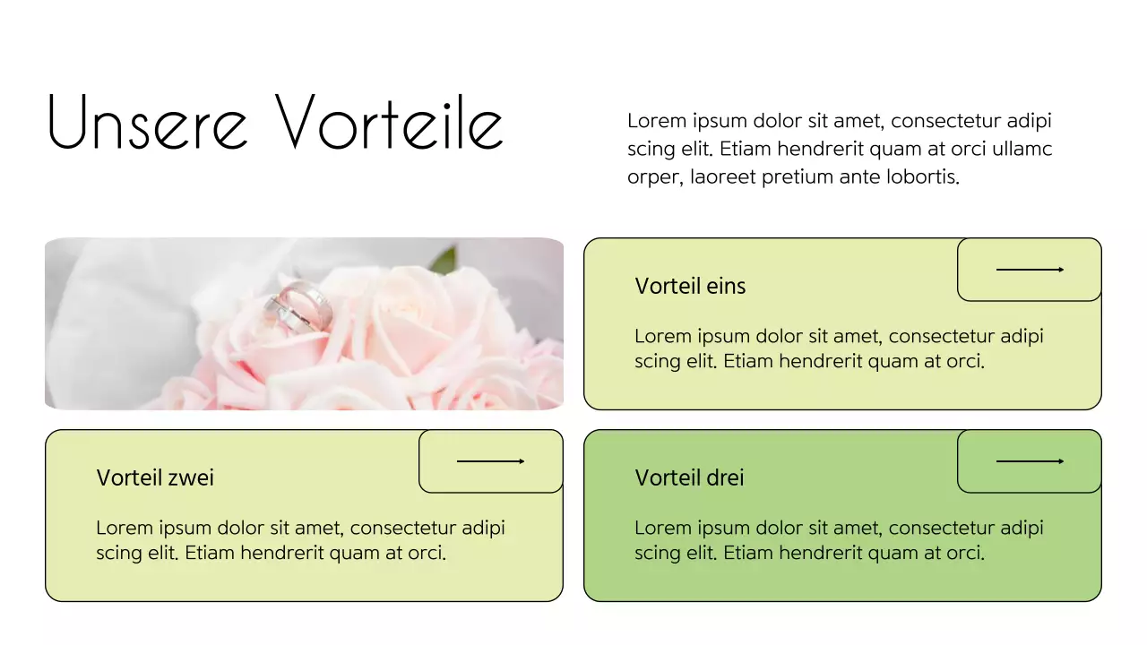 Weiß und Grün Minimal Flower Shop Einführung des Unternehmens