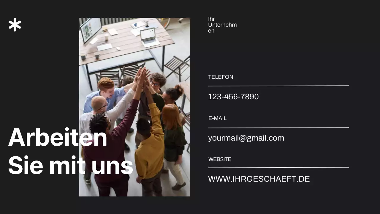 Schwarz und Elfenbein Minimal Business Project Proposal