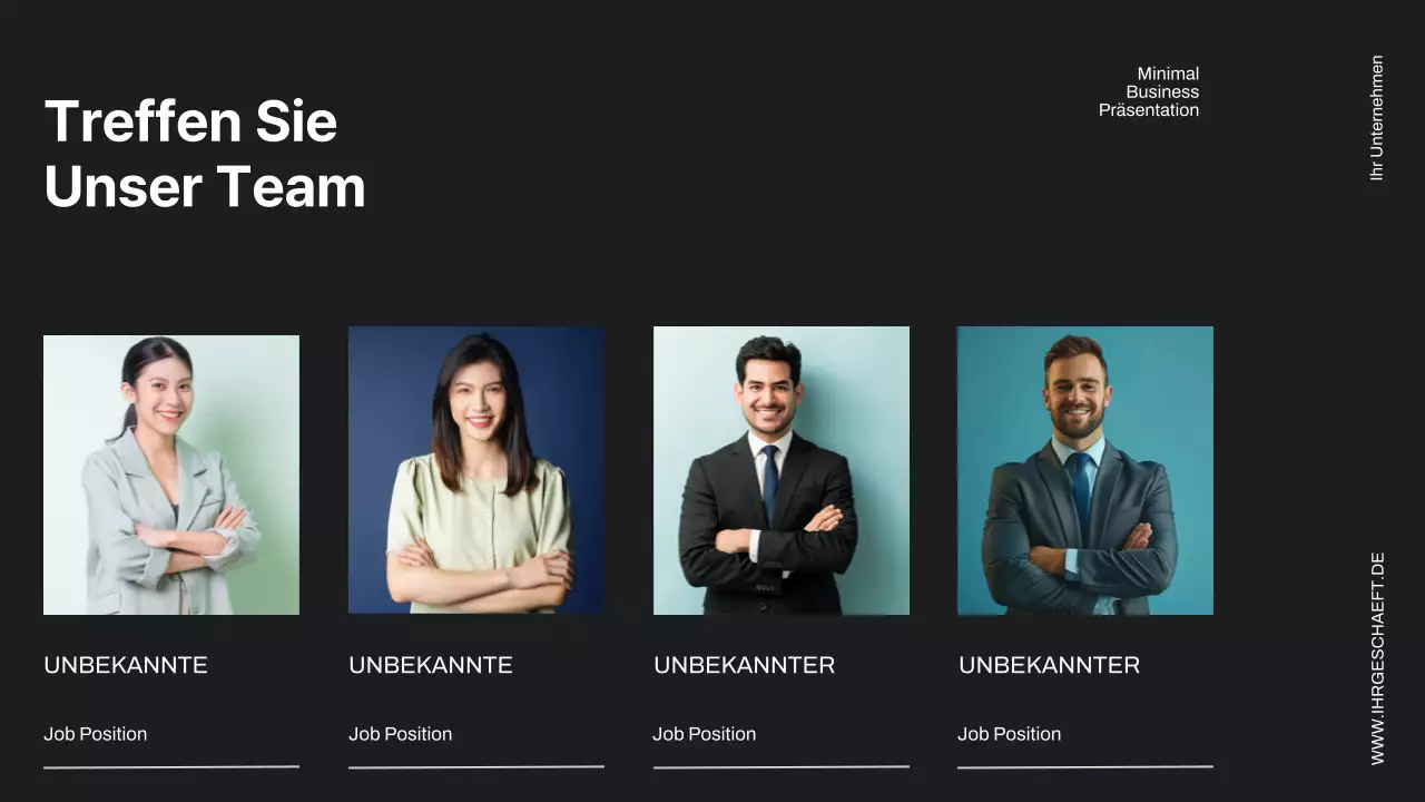 Schwarz und Elfenbein Minimal Business Project Proposal