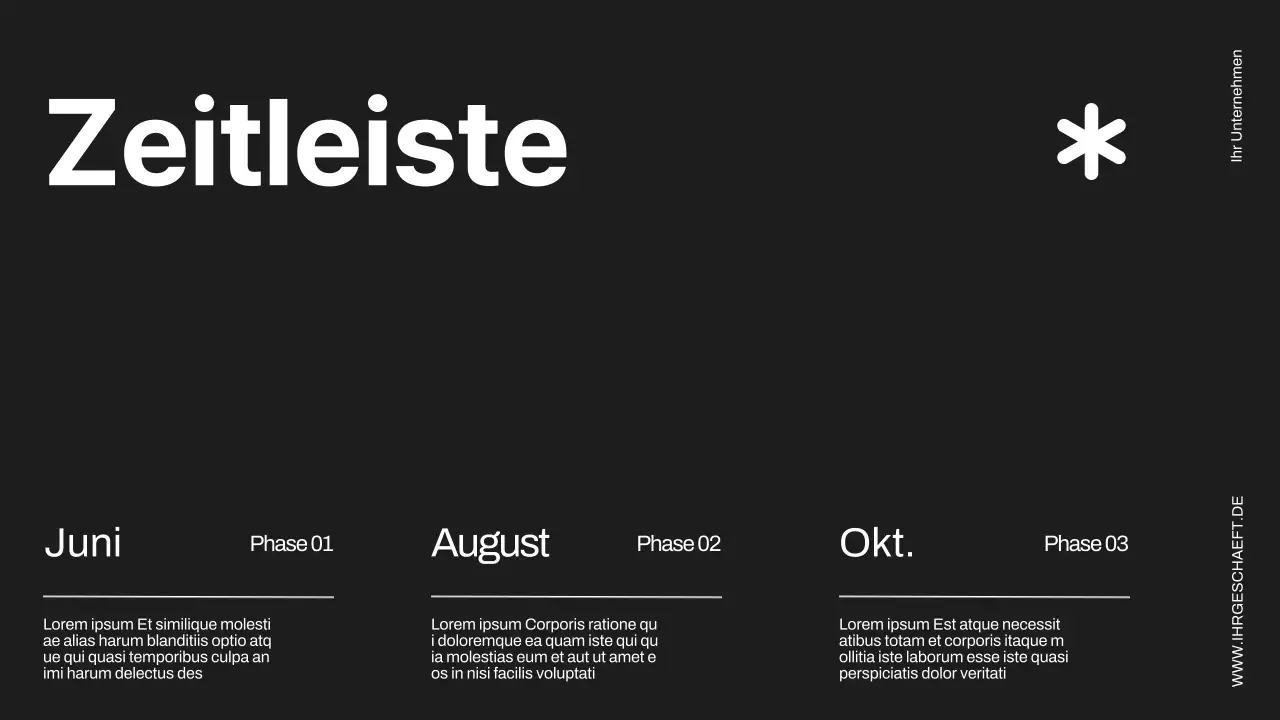 Schwarz und Elfenbein Minimal Business Project Proposal