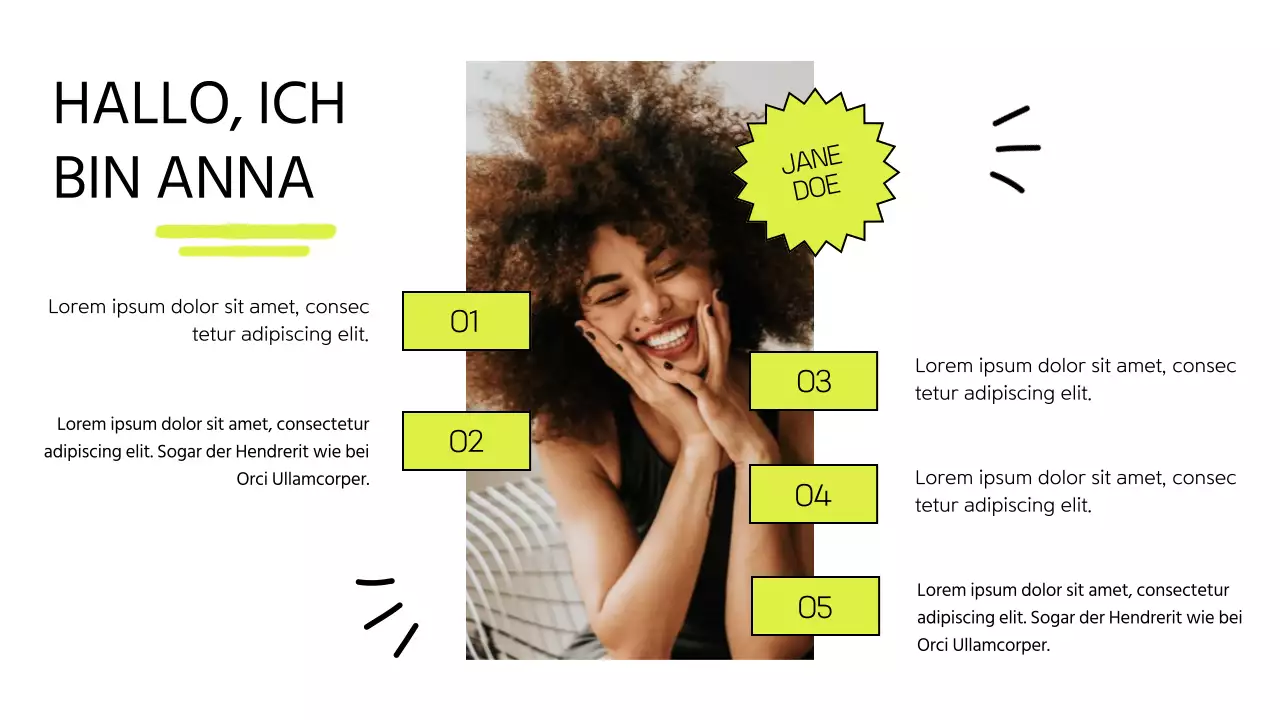 Modernes Online-Kursangebot in Weiß und Limone