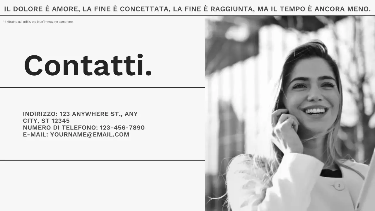 Tendenza grigia e bianca Materiale minimale per portfolio di fotografi