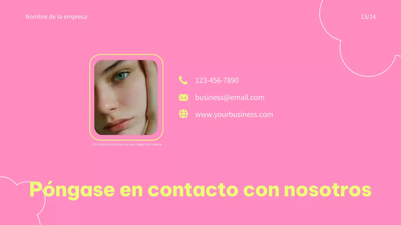 Pink and Blue Trend Colorful Promoción de marca de cosméticos