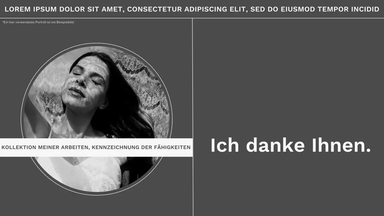 Grau und Weiß Trend Minimal Fotografen Portfolio Material