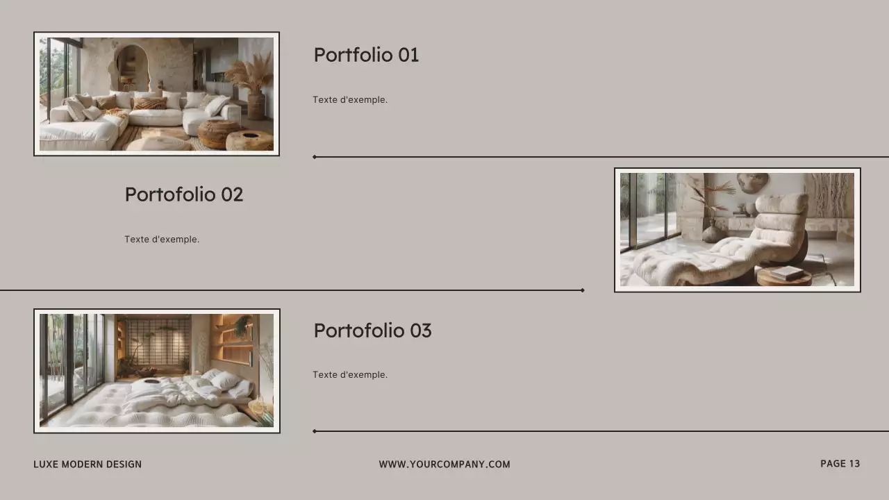 Beige Brown Modern Interior Design Studio Presentation