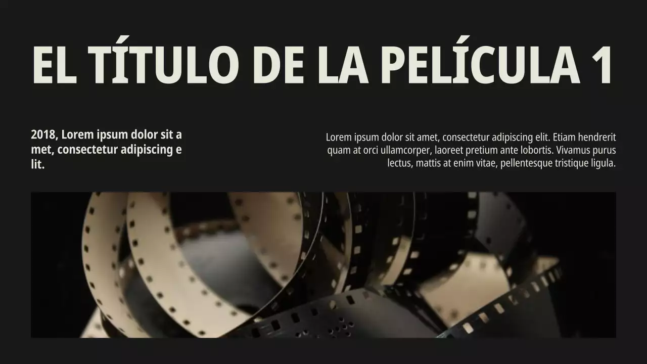 Cartera negra minimalista de director de cine