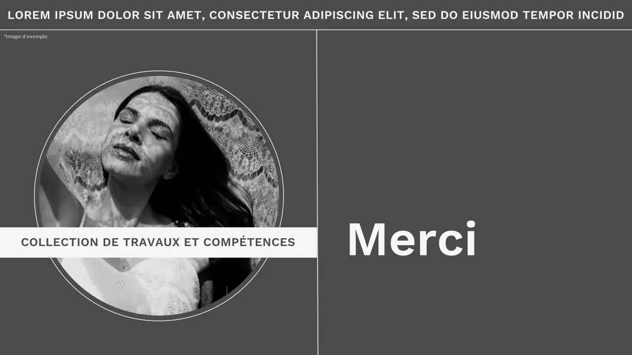 Tendance grise et blanche Matériau minimal pour portfolio de photographe