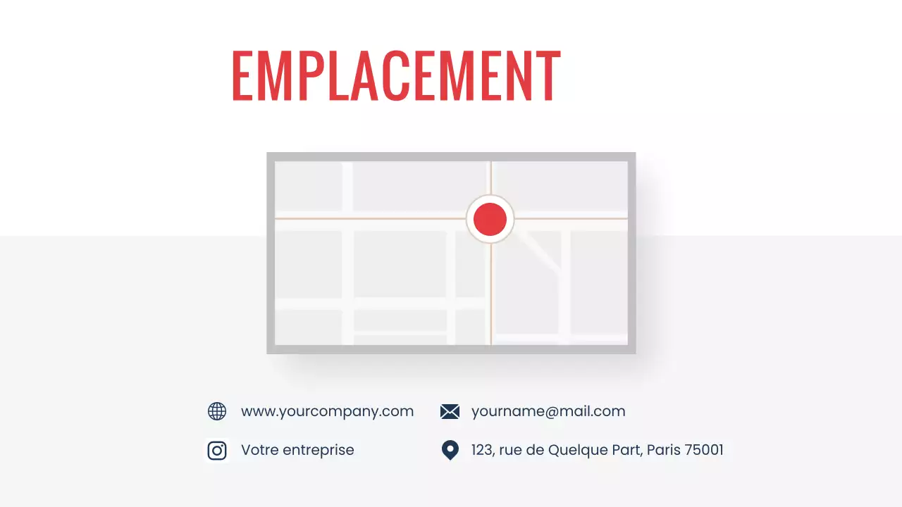 Présentation de la société Navy Red modern minimal Bike Shop