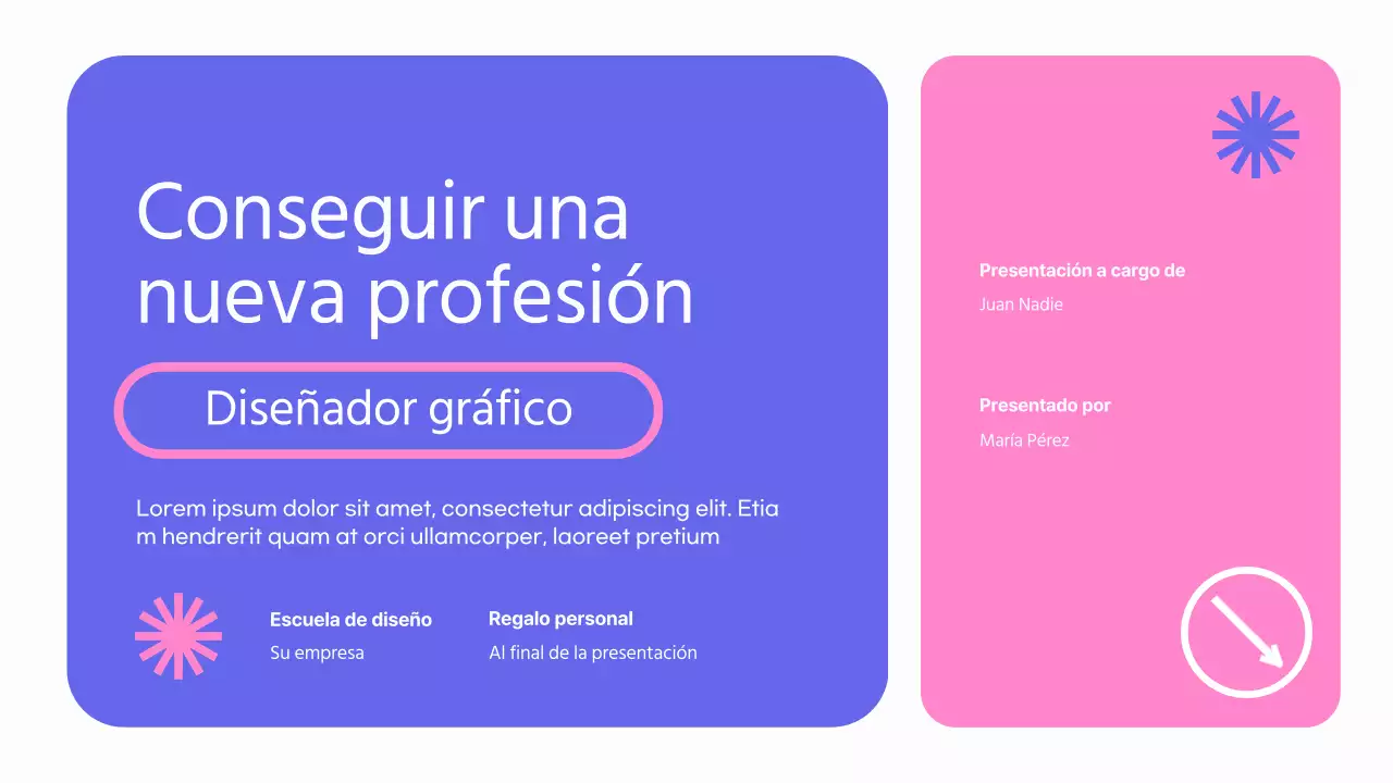 Púrpura Rosa Curso de Diseñador Gráfico Moderno Promoción