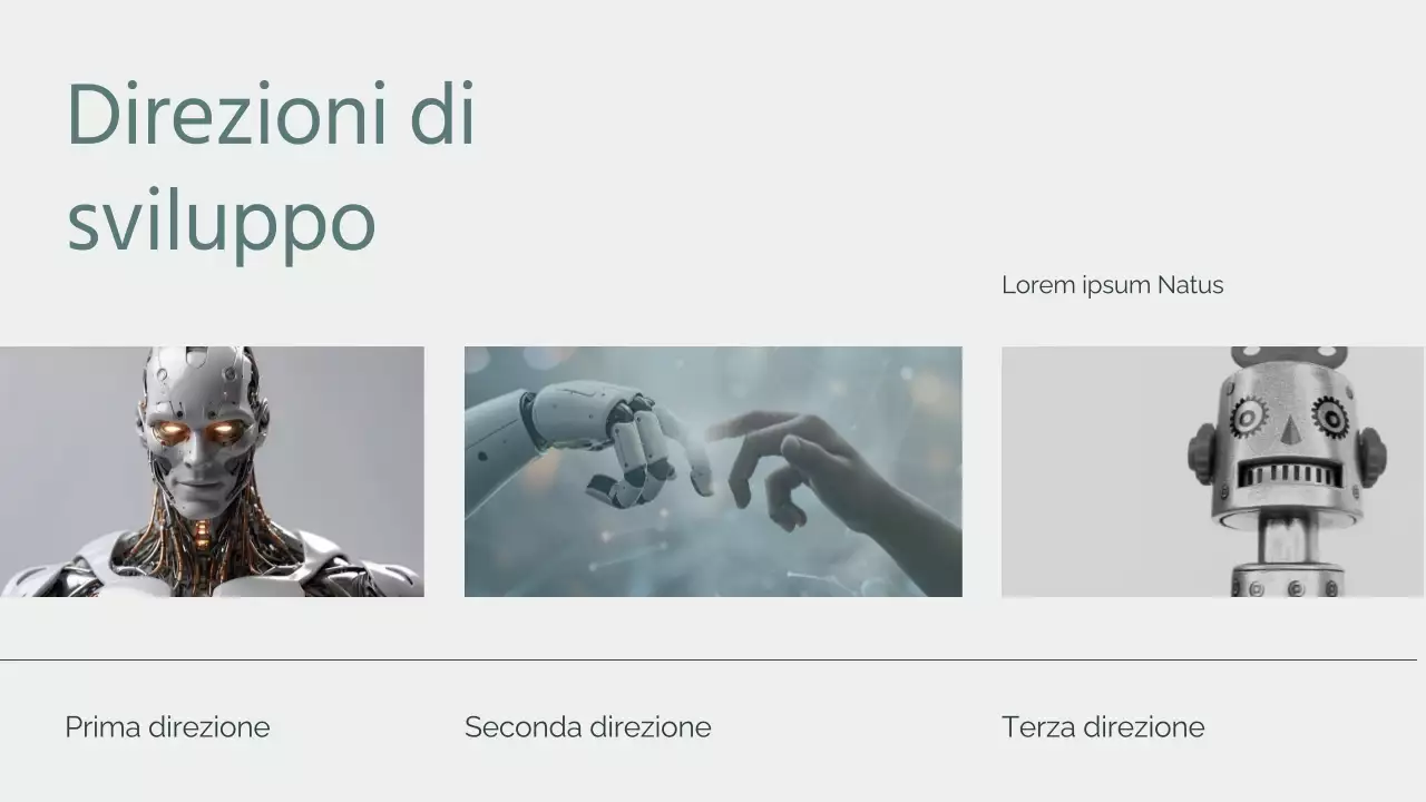 Materiale didattico sull'intelligenza artificiale verde e minimale