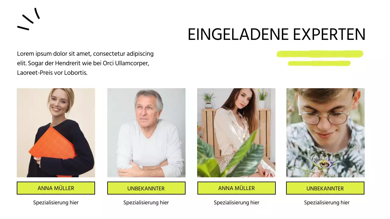 Modernes Online-Kursangebot in Weiß und Limone