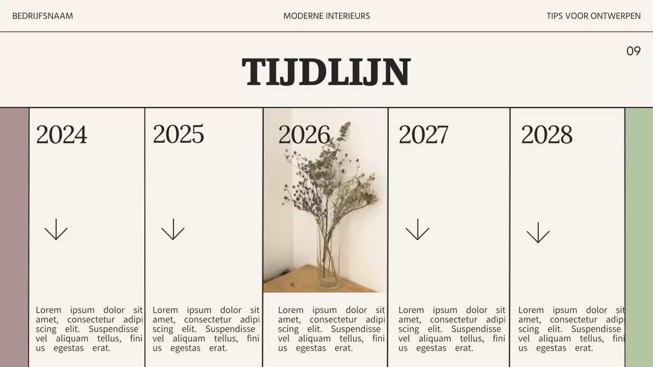 Beige en Zwart Modern Interieur Ontwerp Studio Zakelijke Promotie