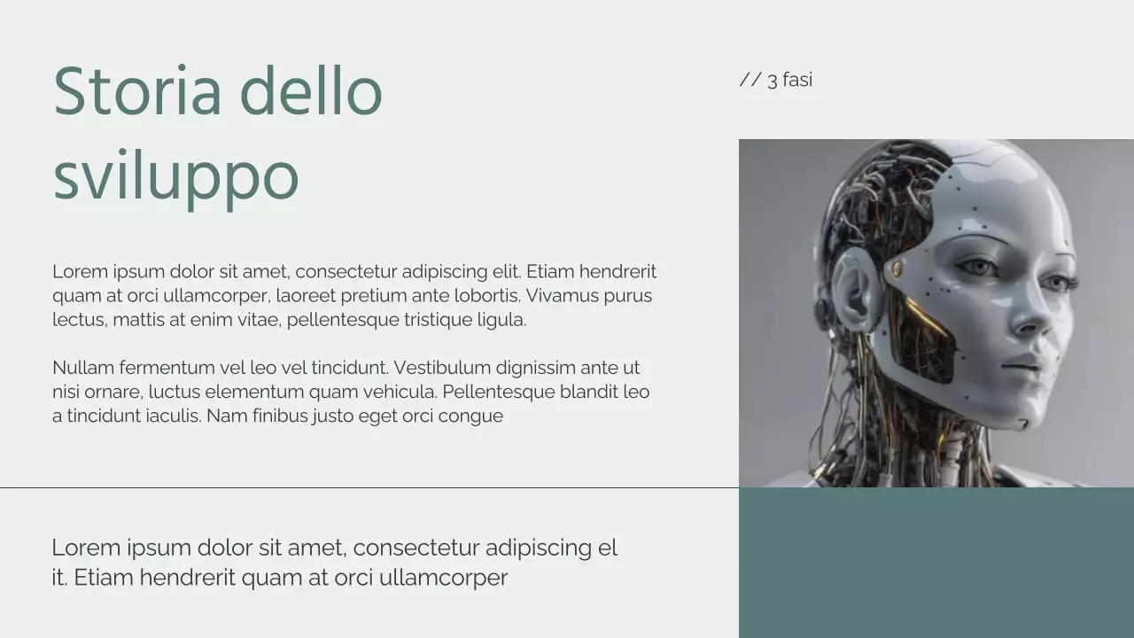 Materiale didattico sull'intelligenza artificiale verde e minimale