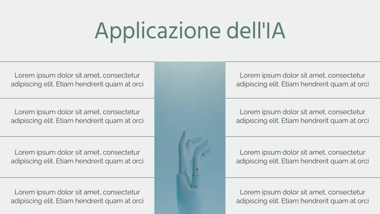Materiale didattico sull'intelligenza artificiale verde e minimale