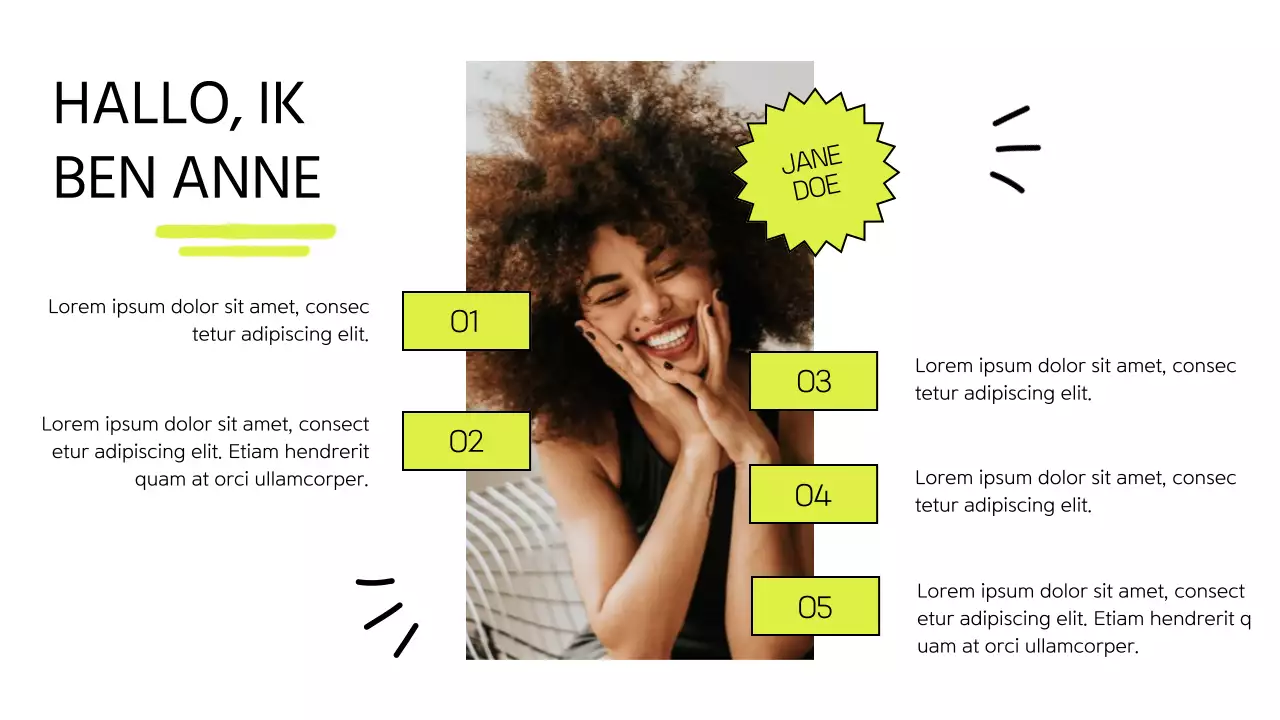 Witte en Lime Moderne Online Cursus Promotie