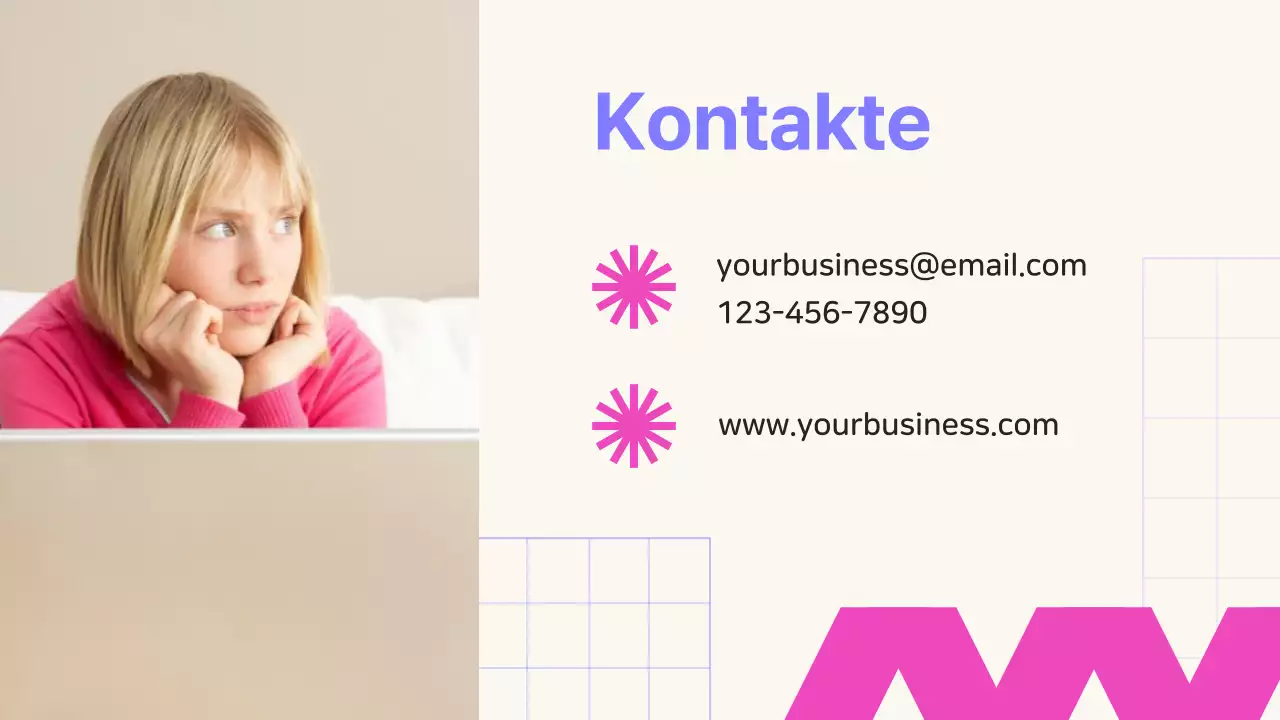 Beige und Lila Geometrische Online SMM Kurs Promotion