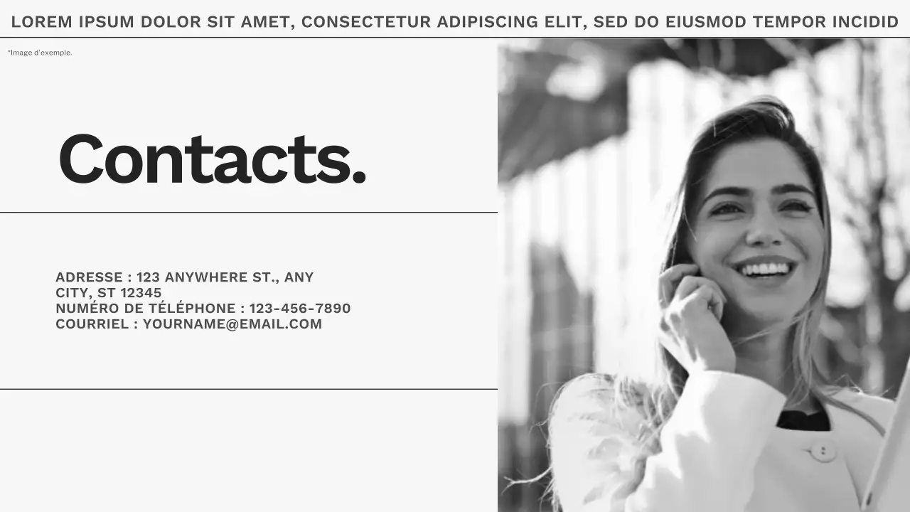 Tendance grise et blanche Matériau minimal pour portfolio de photographe