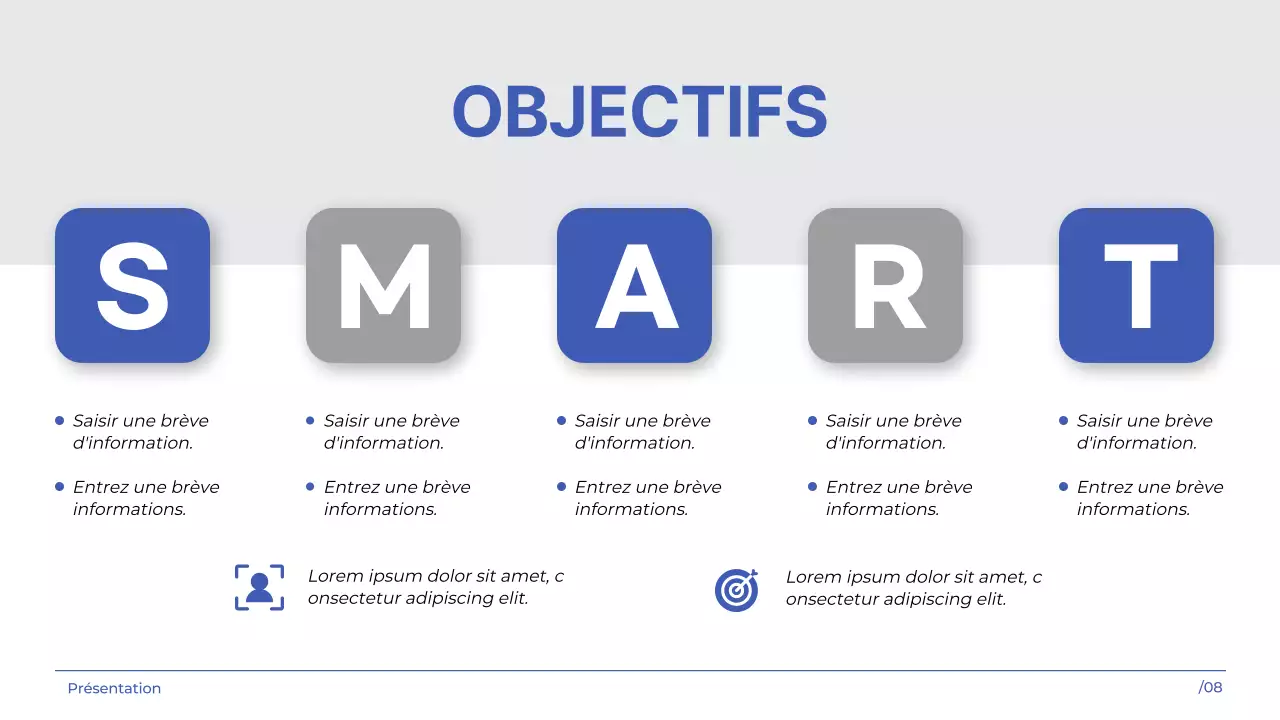 White indigo simple moderne Agence de marketing introduction de l'entreprise