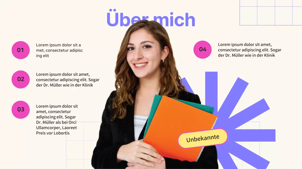 Beige und Lila Geometrische Online SMM Kurs Promotion