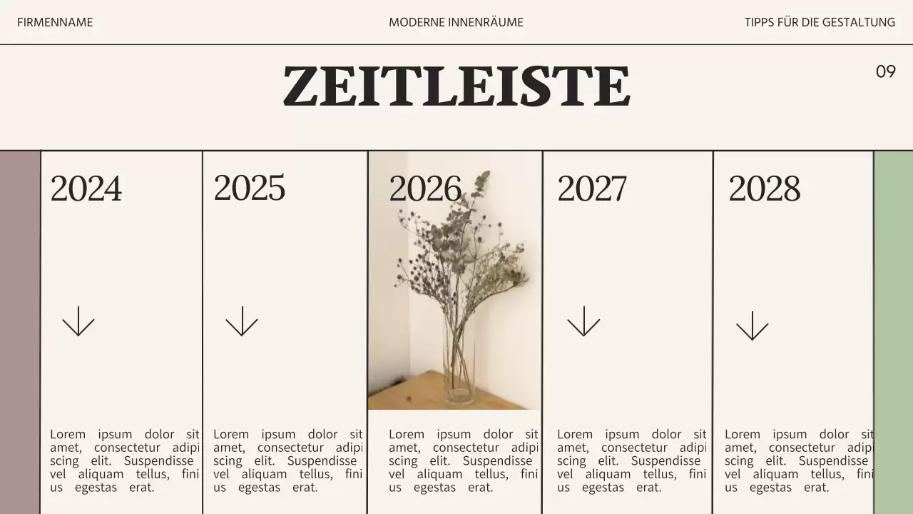 Beige und Schwarz Moderne Innenarchitektur Studio Business Promotion